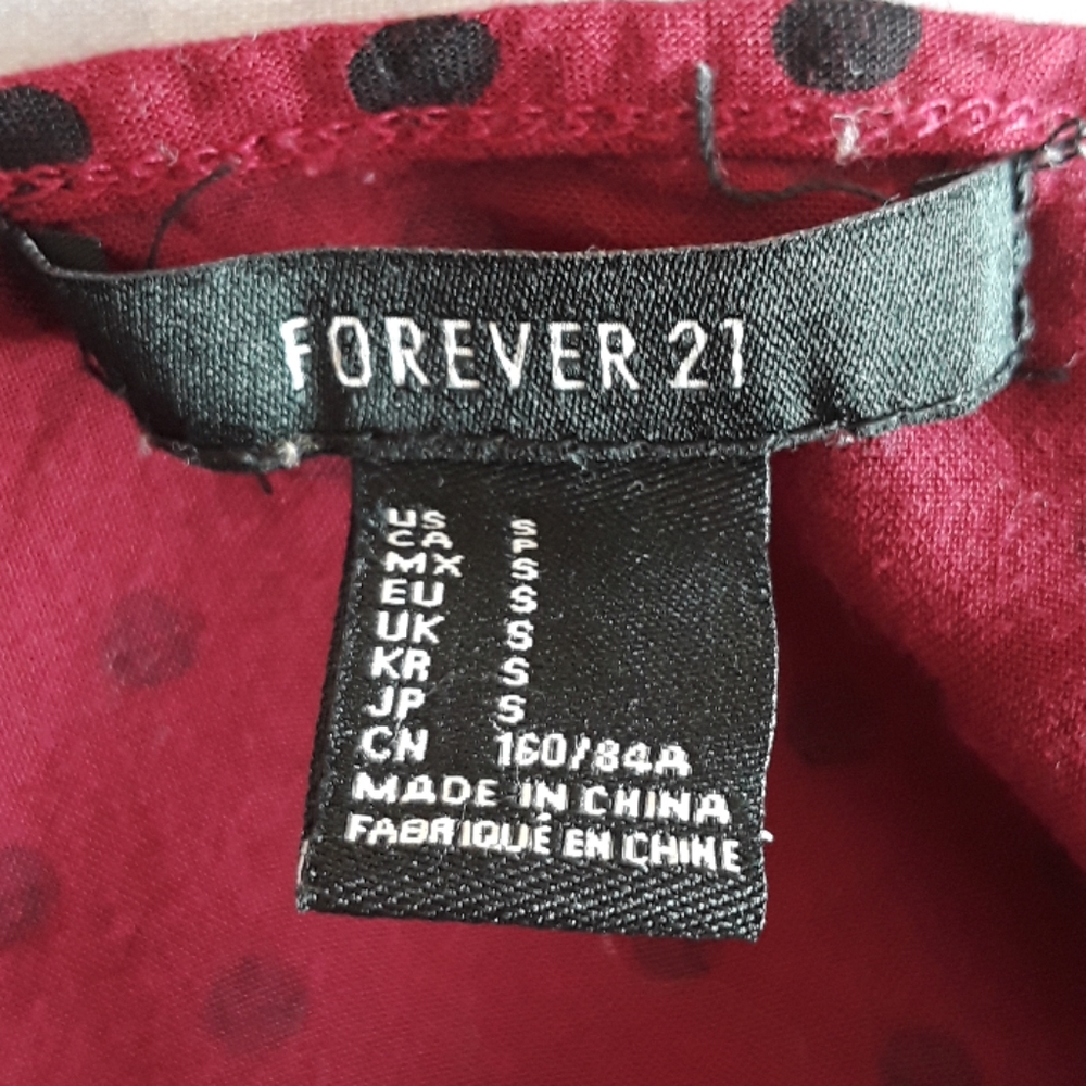 💕Y2K CUTE💕Polkadot Forever 21 Rayon Sundress - Picture 6 of 6